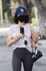 LUCY HALE Wearing Mask Oot for Coffee in Studio City 05/09/2020