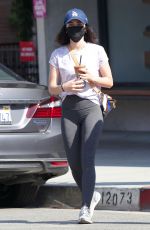 LUCY HALE Wearing Mask Oot for Coffee in Studio City 05/09/2020
