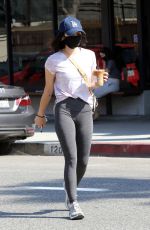 LUCY HALE Wearing Mask Oot for Coffee in Studio City 05/09/2020