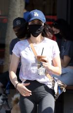 LUCY HALE Wearing Mask Oot for Coffee in Studio City 05/09/2020