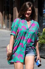 LUCY HOROBIN in Denim SHorts Leaves Global Studios in London 05/27/2020