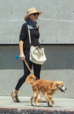 LUCY PUNCH Out with Her Dog in Beverly Hills 05/05/2020