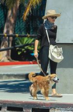LUCY PUNCH Out with Her Dog in Beverly Hills 05/05/2020