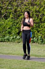 LYDIA CLYMA Out Jogging in London 05/08/2020