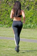 LYDIA CLYMA Out Jogging in London 05/08/2020
