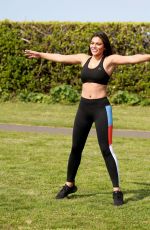 LYDIA CLYMA Out Jogging in London 05/08/2020