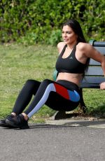 LYDIA CLYMA Out Jogging in London 05/08/2020