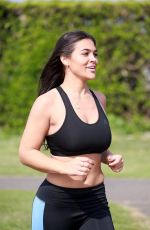 LYDIA CLYMA Out Jogging in London 05/08/2020