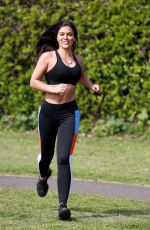 LYDIA CLYMA Out Jogging in London 05/08/2020
