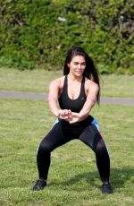 LYDIA CLYMA Out Jogging in London 05/08/2020