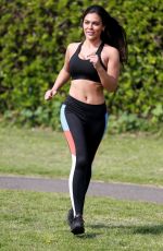 LYDIA CLYMA Out Jogging in London 05/08/2020