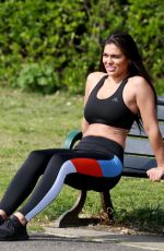 LYDIA CLYMA Out Jogging in London 05/08/2020
