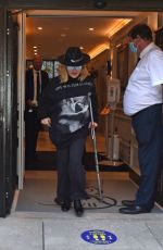 MADONNA Leaving a Hospital Supported by a Crutch in London 05/29/2020