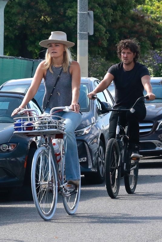 MALIN AKERMAN Out for Bike Ride in Venice Beach 05/10/2020
