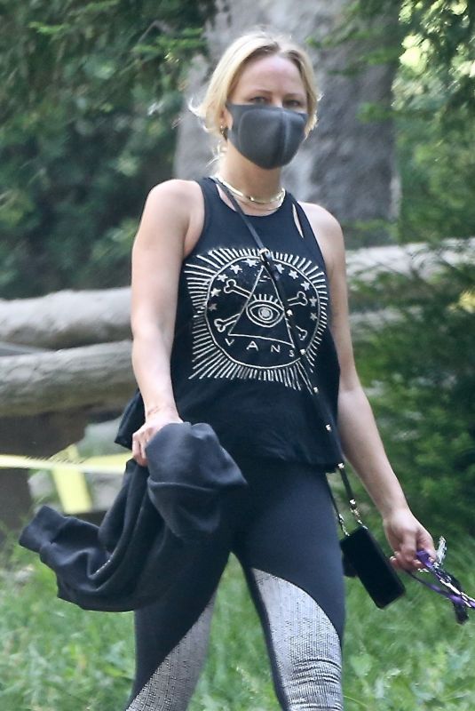 MALIN AKERMAN Out with her Dog in Los Angeles 05/11/2020