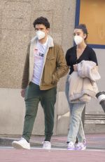 MARIA PEDRAZA and Jaime Lorente Wearing Masks Out in Madrid 05/18/2220