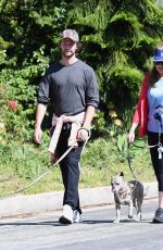 MARIA SHRIVER and Patrick Schwarzenegger Out with Their Dogs in Brentwood 05/10/2020