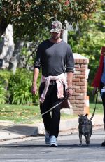 MARIA SHRIVER and Patrick Schwarzenegger Out with Their Dogs in Brentwood 05/10/2020