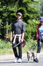 MARIA SHRIVER and Patrick Schwarzenegger Out with Their Dogs in Brentwood 05/10/2020