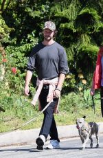 MARIA SHRIVER and Patrick Schwarzenegger Out with Their Dogs in Brentwood 05/10/2020