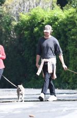MARIA SHRIVER and Patrick Schwarzenegger Out with Their Dogs in Brentwood 05/10/2020