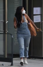 MAYA JAMA in Denim Overalls Leaves Peter Crouch