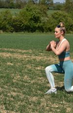 megan clark working out at Country Fields in Chelmsford 05/17/2020