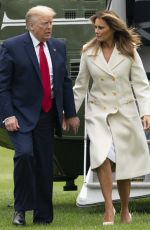 MELANIA and Donald TRUMP Returns to the White House in Washington, D.C. 05/25/2020