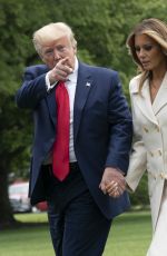MELANIA and Donald TRUMP Returns to the White House in Washington, D.C. 05/25/2020