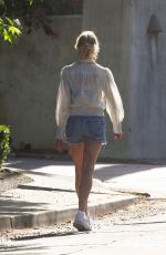 MELANIE GRIFFITH in Denim Shorts Out in Beverly Hills 05/22/2020