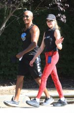 MELANIE GRIFFITH Out Jogging with a Friend in Beverly Hills 05/26/2020