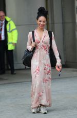 MICHELLE ACKERLEY Leaves BBC Studios in London 05/08/2020