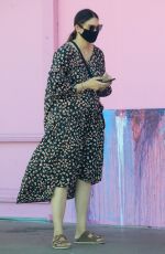 MICHELLE MONAGHAN Wearing Black Mask Out in West Hollywood 05/16/2020