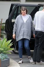 MILLA JOVOVICH Arrives at a Friends House in Los Angeles 05/12/2020