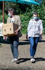MILLA JOVOVICH Shopping at a Plant Nursery in Malibu 05/21/2020