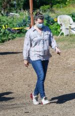 MILLA JOVOVICH Shopping at a Plant Nursery in Malibu 05/21/2020