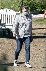 MILLA JOVOVICH Shopping at a Plant Nursery in Malibu 05/21/2020