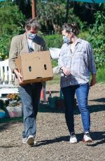 MILLA JOVOVICH Shopping at a Plant Nursery in Malibu 05/21/2020
