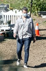 MILLA JOVOVICH Shopping at a Plant Nursery in Malibu 05/21/2020