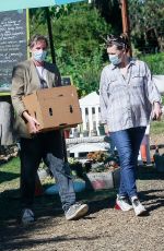 MILLA JOVOVICH Shopping at a Plant Nursery in Malibu 05/21/2020