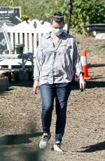 MILLA JOVOVICH Shopping at a Plant Nursery in Malibu 05/21/2020
