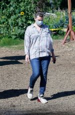 MILLA JOVOVICH Shopping at a Plant Nursery in Malibu 05/21/2020