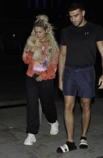MOLLY MAE HAGUE and Tommy Fury Out with Their Dog in Manchester 05/28/2020