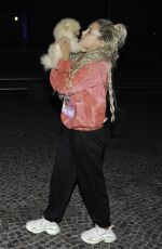MOLLY MAE HAGUE and Tommy Fury Out with Their Dog in Manchester 05/28/2020