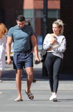 MOLLY MAE HAGUE and Tommy Fury Out with Their Dog in Manchester 05/29/2020