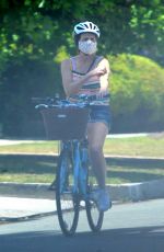 MOLLY SHANNON Out Riding a Bike in Santa Monica 05/17/2020