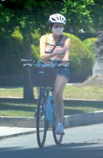 MOLLY SHANNON Out Riding a Bike in Santa Monica 05/17/2020