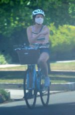 MOLLY SHANNON Out Riding a Bike in Santa Monica 05/17/2020