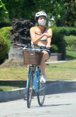 MOLLY SHANNON Out Riding a Bike in Santa Monica 05/17/2020