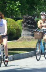 MOLLY SHANNON Out Riding a Bike in Santa Monica 05/17/2020